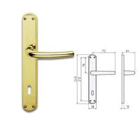 Ghidini 744089008 Maniglia Ottone Satinato Milena Q8x90 Lf-0910069