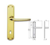 Ghidini 0910080 Maniglia Ottone Satinato Milena Q8 Yale