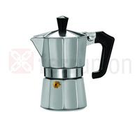PEZZETTI, Italexpress Caffettiera 6 Tazze in Alluminio, Manico Ergonomico Resistente al Calore, Guarnizione in Silicone Alimentare, Per Piani a Gas No Piano Induzione