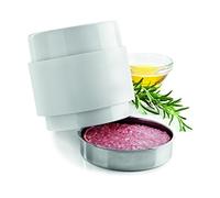 Ghidini Cipriano 2514 Press-Hamburger con Contenitore in Acciaio