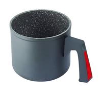 Ghidini Cipriano Bollilatte Alluminio antiaderente (1Lt) VIVÀ Grigio e Rosso