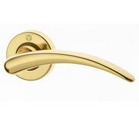 GHIDINI Maniglia LORD coppia con rosette e bocchette tonde foro patent mat.