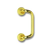 GHIDINI Maniglione MARY mignon zancato con rosette mat. OTTONE col. OGV-M27