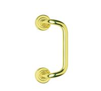 GHIDINI Maniglione MILENA zancato con rosette mat. OTTONE col. G-PLUS-M36