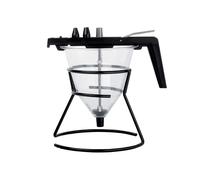 Ghidini Imbuto dosatore Pinocchio policarbonato acciaio inox 3 beccucci silicone piedistallo nero