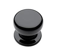 GHIDINI Pomolo PIPPO tondo fisso con rosetta mat. NYLON col. NNE NYLON NERO dim.