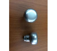 Ghidini POMOLO POMO UNIVERSAL ALLUMINIO F1 CROMO SATINATO MM35 FORO 10 mm ADATTO PER LIMITATORI SU PORTE BLINDATE PZ 1