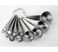 GHIDINI Set 8 misurini di precisione da 1 a 10 grammi La Pasticceria di Precisione Iginio Massari Acciaio inox - 3519