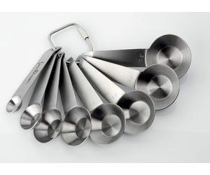 GHIDINI Set 8 misurini di precisione da 1 a 10 grammi La Pasticceria di Precisione Iginio Massari Acciaio inox - 3519
