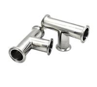 Ghiera 3,8 cm 5,1 cm OD50,5 mm Fit Tri Clamp in acciaio inox SS304 sanitario raccordo a T a 3 vie (89 mm x ghiera 106)