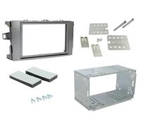 Ghiera Autoradio CD Stereo Pannello Argento CT23TY26 per Toyota Auris 2007-2013