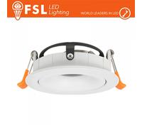 Ghiera orientabile 3D TONDA - Alluminio verniciato a polvere, foro 95mm BIANCA