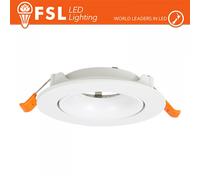 Ghiera Orientabile Tonda Bianca 90mm Alluminio Verniciato Resistente