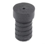 Ghiera per stecca da biliardo diametro superiore 13,3 mm, resina fenolica nera o ABS bianca, collare di ricambio per punte di ricambio, altezza 20,3 mm per riparazione piscina (nero)