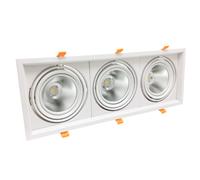 Ghiera portafaretto AR111 orientabile 60w 3x20w 3 faretti F.I.460x160mm