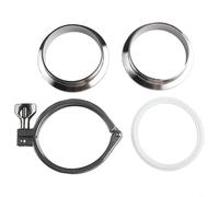 Ghiera sanitaria 3/4" della saldatura dell'acciaio inossidabile 304 con il tri morsetto e la guarnizione per l'infrastruttura del tubo (38MM)