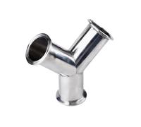 Ghiera T/Y/R a 3 vie in acciaio inossidabile da 19 mm a 63 mm (3/4"-2,5"), 1,5" 2" OD 50,5-77,5 mm, adatta for morsetto Tri da 1,5" a 2,5"(Black,38MM X FERRULE 50.5_OTHER)