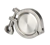 Ghiera Tri Clamp sanitaria OD 19/25/32/38/45/51/57/63/76/89/10/2/108/-159 mm + tappo terminale + Tri Clamp + guarnizione in silicone(51mmOD64mm)