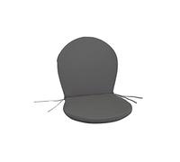GHIOCUSCINI | Set di 2 Cuscini da Esterno per Sedia Ronda, Colore Grigio Antracite in Tessuto Acrilico Dralon, Sfoderabile, 96 x 46 cm, Alto 4 cm, Made in Italy
