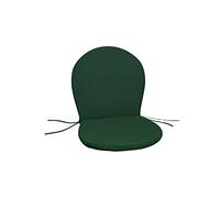 GHIOCUSCINI | Set di 2 Cuscini da Esterno per Sedia Ronda emu, Colore VERDE in Tessuto Acrilico Dralon, Sfoderabile, 96 x 46 cm, Alto 4 cm, Made in Italy