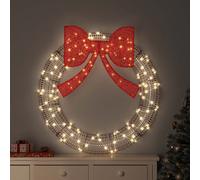Ghirlanda 150 LED Bianco caldo 121 x 121 x 10 cm PET