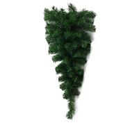 Ghirlanda albero di Natale Verde 100cm testa in giu' da parete Decorazione addob