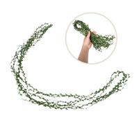 Ghirlanda artificiale da 3 pezzi: 20 m di foglie verdi finte, piante finte -