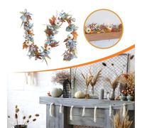 Ghirlanda autunnale artificiale per la festa del raccolto, decorazione per