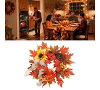 Ghirlanda Autunnale Artificiale Realistica Rustica Da 50 Cm Per Feste In