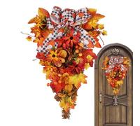 Ghirlanda autunnale, decorazione del a parete, design di foglie di acero di bosco di bosco del Ringrazia