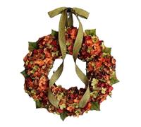 Ghirlanda Autunnale Finta Con Fiori Di Ortensia Per Appendiere Al Muro NUOVA