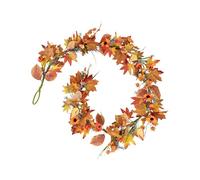 Ghirlanda autunnale per camino, 1.8 m, raccolta artificiale | decorazione di foglie di autunno ghirlanda del Ringraziamento, per Halloween autunno e interni esterni