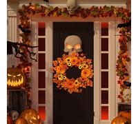 Ghirlanda Autunnale per Porta D'ingresso Ghirlanda Da Raccolto Da 45 Cm