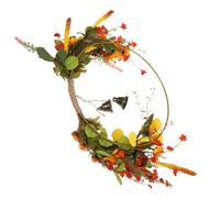 Ghirlanda Autunnale Per Porte Corona Di Rosa Artificiale Floreale Primaverile