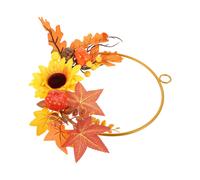 Ghirlanda Autunnale Zucche Corona Realistica Decorazioni Per Casa Autunnali