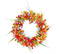 Ghirlanda con fiori vivaci che migliora il fascino della tua casa durante la stagione primaverile
