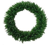 Ghirlanda Corona Verde Fuori Dietro Porta per Decorazioni addobbi di Natale casa Festone Natalizio allestimento Negozio Porte portoni Interni ed Esterno 100 cm