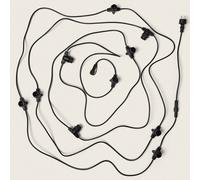 Ghirlanda da Esterno con 10 portalampade B22 10m Nero IP44