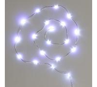 Ghirlanda da Esterno LED Bianco Freddo Trasparente 6m