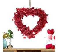 Ghirlanda decorativa per San, a forma di cuore artificiale, riutilizzabile, realizzata a mano, per matrimoni, feste, proposte di Natale, soffitti, pareti, corridoi, tavoli, case, negozi e