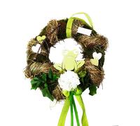 Ghirlanda Decorativa Rana Verde Bianca D. 35cm CreaFlor Home