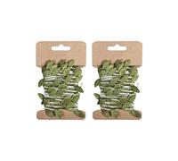 Ghirlanda decorativa - RAYHER - 2 m - Carta - Verde - Misto