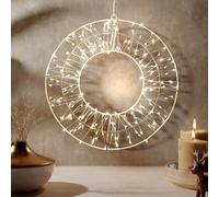 Ghirlanda decorativa XL 200 LED da appendere ghirlanda luminosa timer bianco ...