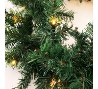 Ghirlanda di abete LED XXL a batteria 8,10 m con timer - per interni ed esterni