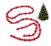 Ghirlanda Di Bacche Rosse Di Natale | 275 Cm Corona Artificiale Realistica | Corona Di Porta D'Ingresso Di Natale | Per L'Esterno Il La Casa L Interno L Inverno Feste