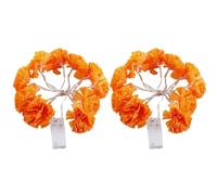 Ghirlanda di calendula | Ghirlanda di luci a LED con calendula artificiale illuminata | Ghirlanda realistica | Decorazioni del giorno dei morti, decorazioni Diwali per la casa, funzionamento a