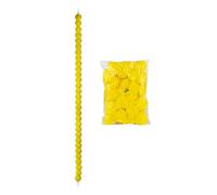 Ghirlanda di Calendule - 1.5m Ghirlanda di Fiori Artificiali con 30 Fiori | Decorazione per Matrimoni Indiani, Diwali e Día de | Ghirlandaa con Foglie e Campanelle