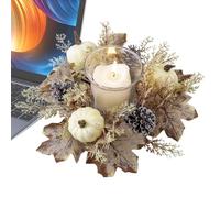 Ghirlanda Di candel Autunnali - Corone Autunnali Per Porta D'ingresso, Anelli Di Candela Autunno Ghirlanda | Decorazioni Anelli Di candel Artificiali Fa-ll Per Scaffale, Manico Delle Porte, Finestra
