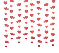 Ghirlanda di carta da soffitto con cuore sospeso, carta glitterata, striscione streamer, per addio al nubilato, fidanzamento, anniversario, matrimonio, San Valentino, addio al nubilato, decorazione