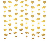 Ghirlanda di carta da soffitto con cuore sospeso, carta glitterata, striscione streamer, per addio al nubilato, fidanzamento, anniversario, matrimonio, San Valentino, addio al nubilato, decorazione